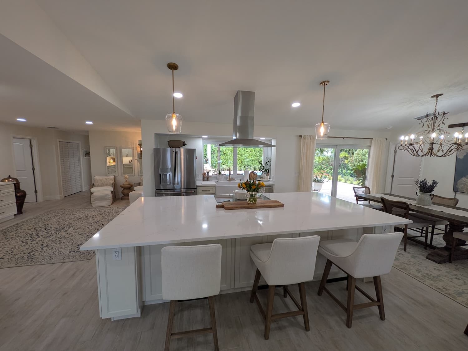 Remodeled kitchen in a Juno Beach whole-home renovation